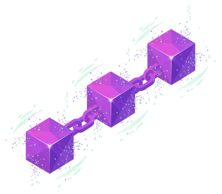 Illustrazione blockchain